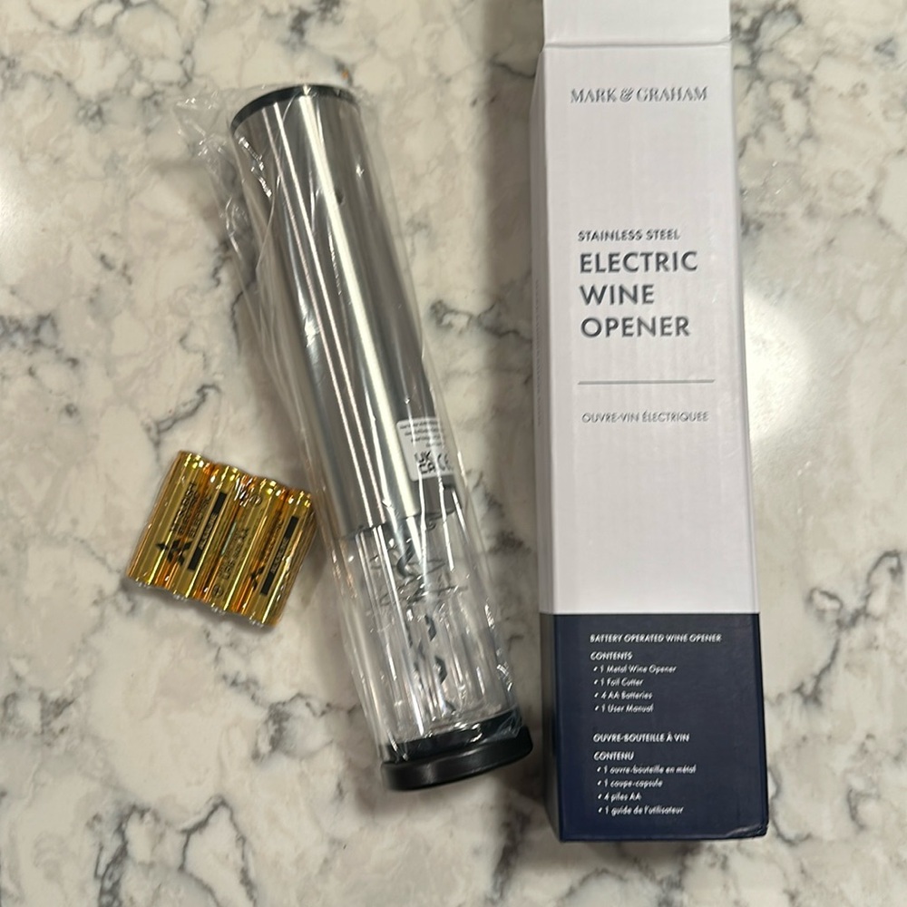 NIB Mark and Graham Electric wine opener. Great to have!